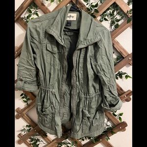 Small green jacket, goes with a lot & fits perfectly